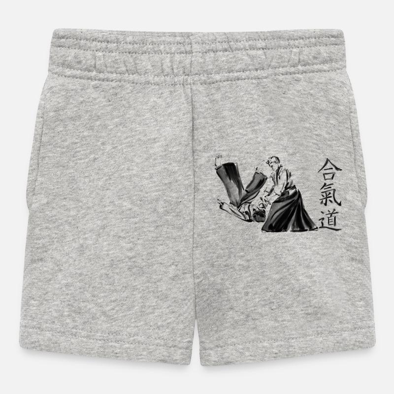 aikido - Baby Shorts - Grau meliert