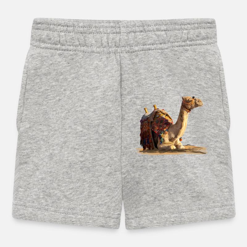 kamel - Baby Shorts - Grau meliert