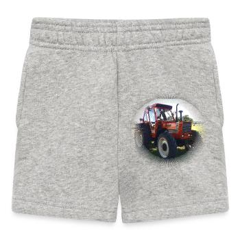 Paysage du champ Red Tractor - Short Bébé - gris chiné - Devant