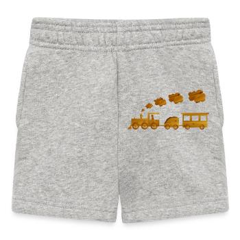 railroad - Baby Shorts - heather grey - Front