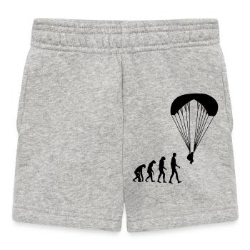 Paragliding / Paraglider / Parapente / Gleitschirm - Baby Shorts - heather grey - Front