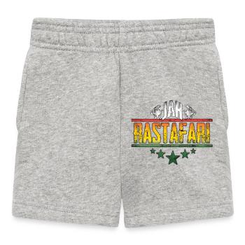 Conception d’affirmation rastafari de Jah - Short Bébé - gris chiné - Devant