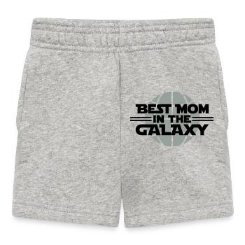 Best Mom In The Galaxy - Baby Shorts - Grau meliert - Vorne