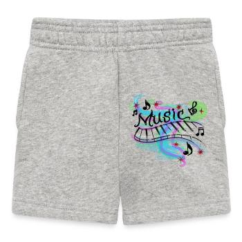 Musik - Baby Shorts - Grau meliert - Vorne