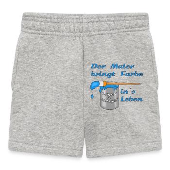 maler handwerk - Baby Shorts - Grau meliert - Vorne