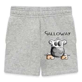Galloway Rind - Kuh - Rinder - Kühe - Comic - Baby Shorts - Grau meliert - Vorne