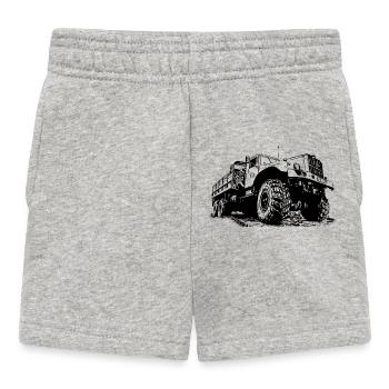 Camion KrAZ | RDA | Cyclomoteur | Camion | Technologie - Short Bébé - gris chiné - Devant