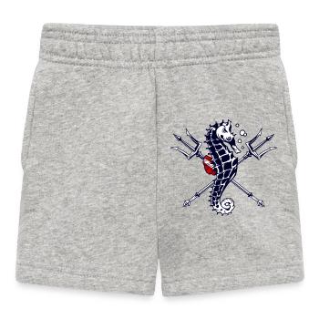 Taucher Trident Seepferdchen - Baby Shorts - Grau meliert - Vorne