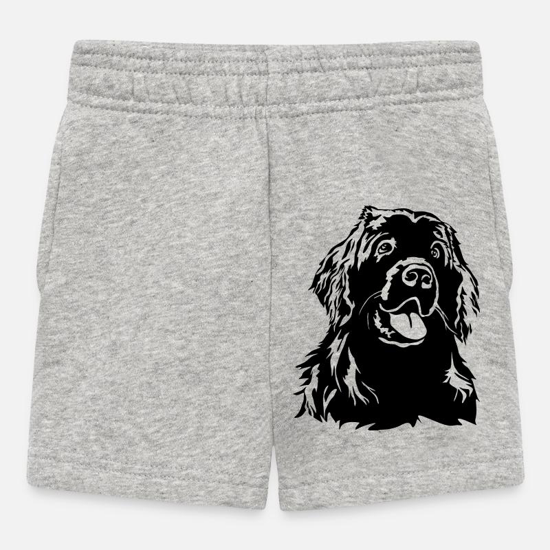 Terre-Neuve tête - Short Bébé - gris chiné