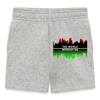planet Earth - Baby Shorts - heather grey - Front