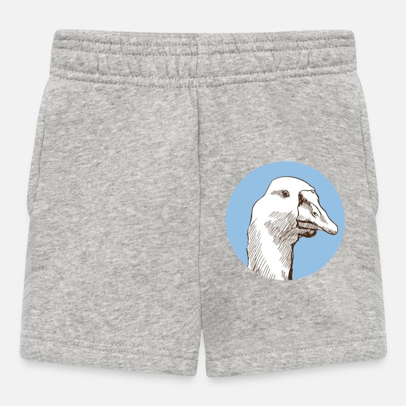 Oie - Short Bébé - gris chiné