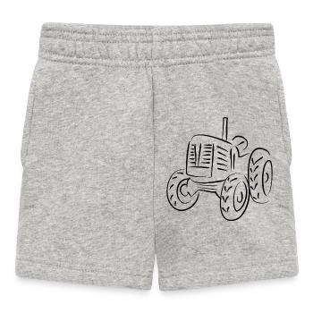 Tractor Agriculture - Baby Shorts - heather grey - Front