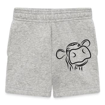 Kuh von den Bauern - Nutztiere - Kuh - Baby Shorts - Grau meliert - Vorne