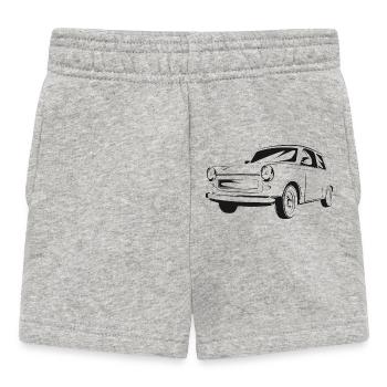  601 GDR Symbole d’histoire Trabi Oldtimer - Short Bébé - gris chiné - Devant