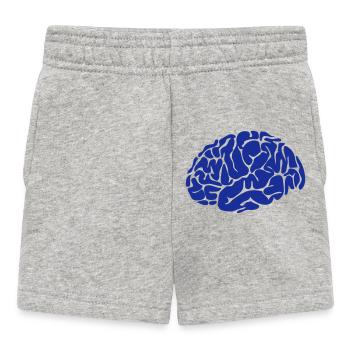 Ein blaues Gehirn, um an den Ozean zu denken - Baby Shorts - Grau meliert - Vorne