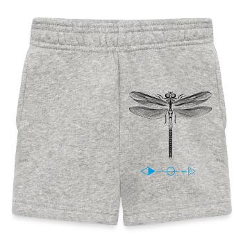 Flügel freiheit schweigen libelle bug fliegen frau - Baby Shorts - Grau meliert - Vorne