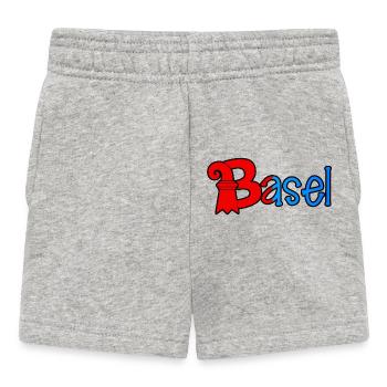 Basel RedBlue Rook Logo - Baby Shorts - heather grey - Front