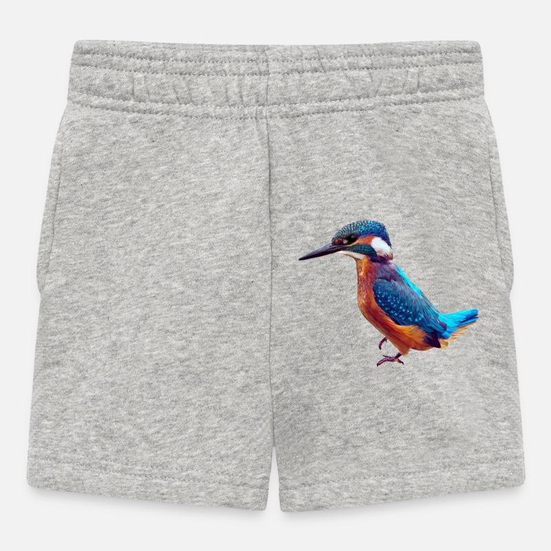 Eisvogel - Baby Shorts - Grau meliert