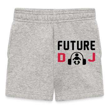 Baby dj - Baby Shorts - heather grey - Front