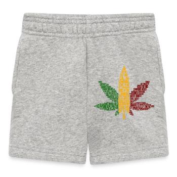 Reggae Jamaica Reggaeton Reggae Music Music Chilling - Baby Shorts - heather grey - Front