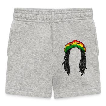 Rasta Rastafarian Reggae Jamaica Chilling Hair Jah - Short Bébé - gris chiné - Devant