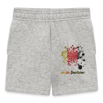 ich bin deutscher - Baby Shorts - Grau meliert - Vorne