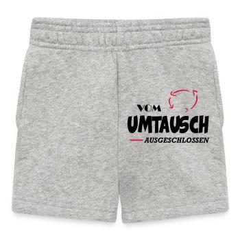 Échange de dictons de cadeau d'anniversaire de bébé - Short Bébé - gris chiné - Devant