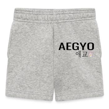 K Pop Aegyo - Baby Shorts - heather grey - Front