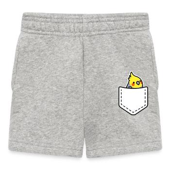 Cockatiel dans ma poche - Short Bébé - gris chiné - Devant