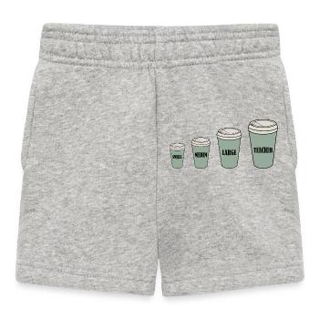 Café du professeur - Short Bébé - gris chiné - Devant