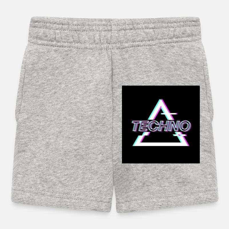 Techno - Baby Shorts - Grau meliert