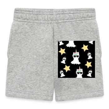 Alpaka - Baby Shorts - Grau meliert - Vorne