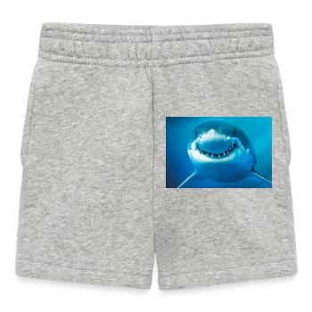 Requin souriant sous l’eau - Short Bébé - gris chiné - Devant