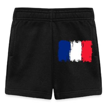 Bleu Blanc Rouge Pinselfahne - Baby Shorts - Schwarz - Vorne