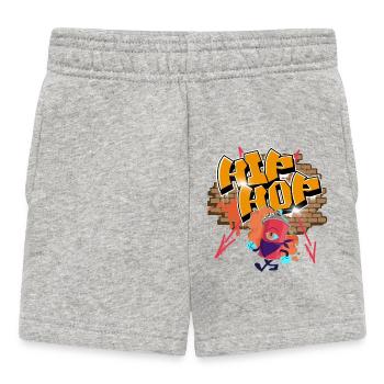 Graffiti Hip Hop - Short Bébé - gris chiné - Devant