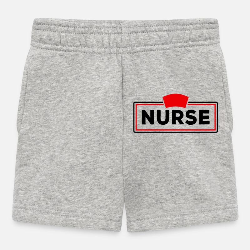 Infirmière infirmier Infirmier - Short Bébé - gris chiné