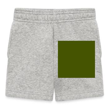 grüner Hintergrund Textur Vorlage personalisieren - Baby Shorts - Grau meliert - Vorne