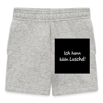 Saarländisch Dialekt Saarland Saar Geschenk lustig - Baby Shorts - Grau meliert - Vorne