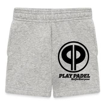 Reinschwarz: Minimale Silhouette - Baby Shorts - Grau meliert - Vorne