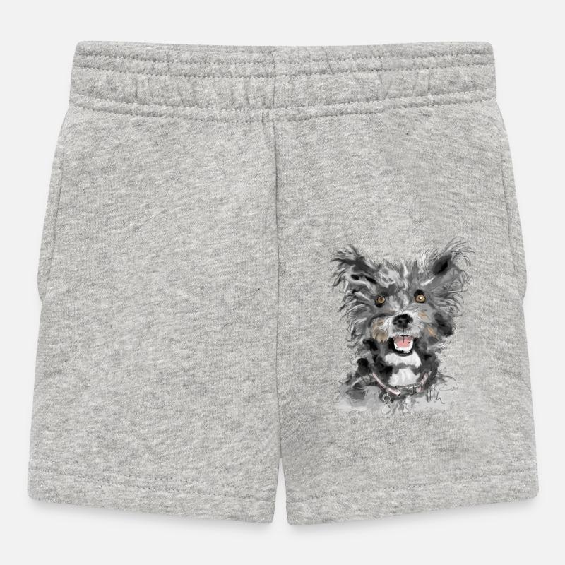 Pumi - Short Bébé - gris chiné