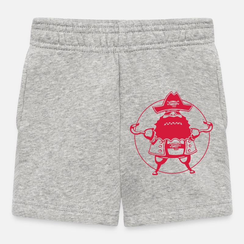 Pirat pur - Baby Shorts - Grau meliert
