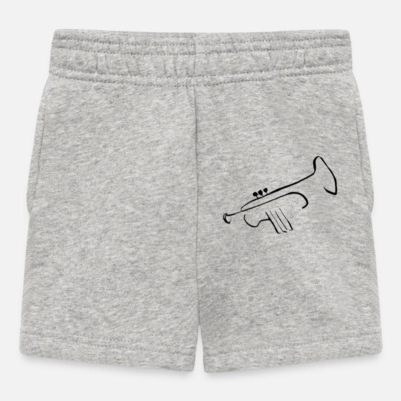 Trompette pure 2 - Short Bébé - gris chiné
