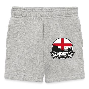 Newcastle England Skyline Travel Souvenir British - Baby Shorts - heather grey - Front