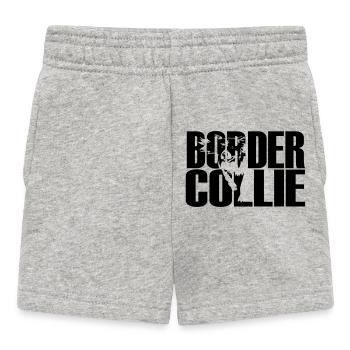 Border Collie - Baby Shorts - Grau meliert - Vorne