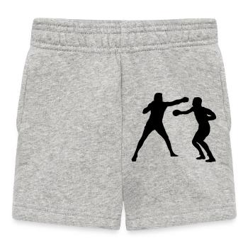 Boxing fight training - Baby Shorts - heather grey - Front