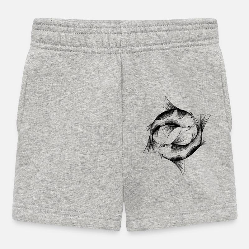 Kois - Short Bébé - gris chiné
