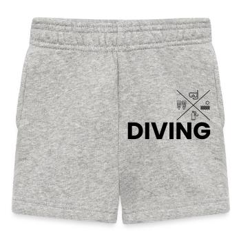 Diving - Baby Shorts - heather grey - Front