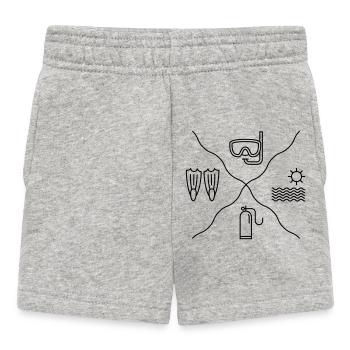 Diving - Baby Shorts - heather grey - Front