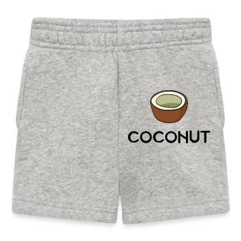 noix de coco - Short Bébé - gris chiné - Devant