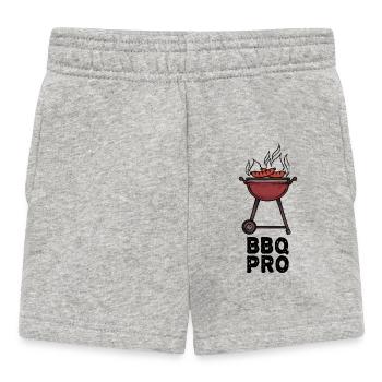 Grillen Grillmeister Barbecue Bratwurst Statement - Baby Shorts - Grau meliert - Vorne
